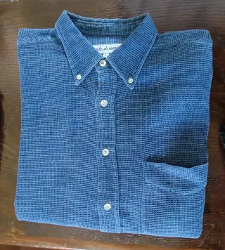 Camicia uomo cotone a rete
