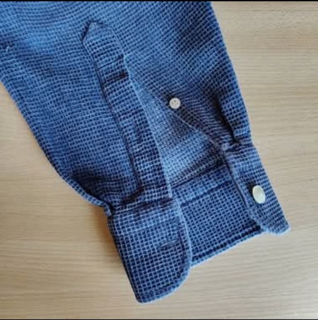 Camicia uomo cotone a rete