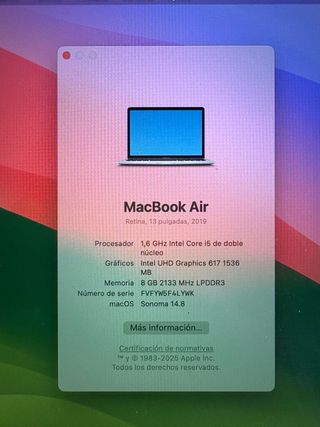 MacBook Air Apple 13» 2019 grigio