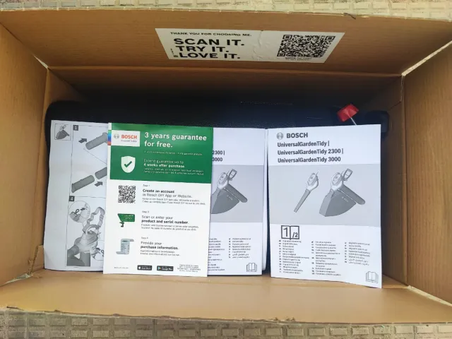 Soplador Aspirador Hojas Bosch 3000W