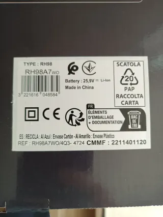 Batería aspirador Rowenta 22V