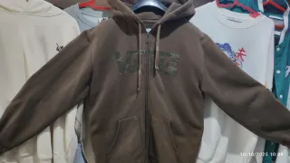 Sudadera Vans Marrón con Cremallera