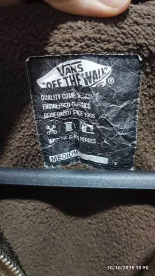 Sudadera Vans Marrón con Cremallera