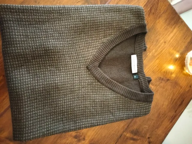 Smanicato uomo lana marrone taglia XL