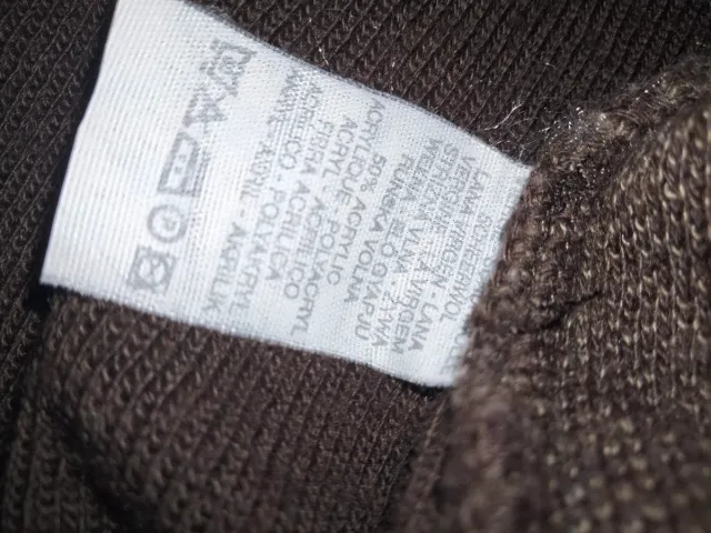 Smanicato uomo lana marrone taglia XL