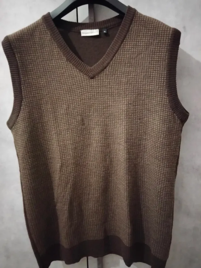 Smanicato uomo lana marrone taglia XL