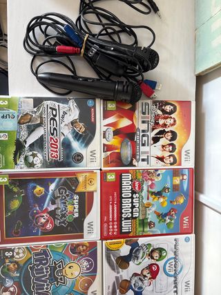 Micrófonos y juegos Wii