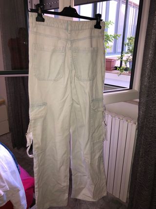 Pantaloni cargo Terranova denim chiaro ragazza