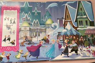 Libro Frozen Busca y Encuentra Disney. GRANDE.