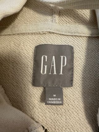 Sudadera GAP Beige con Cremallera