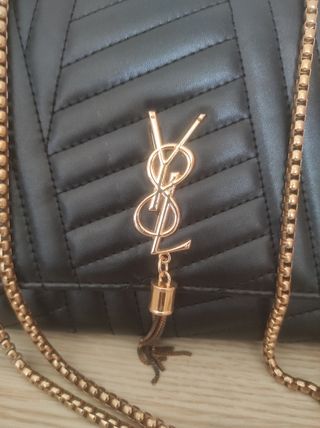 Bolso Yves Saint Laurent Negro Dorado