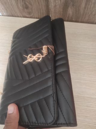 Bolso Yves Saint Laurent Negro Dorado