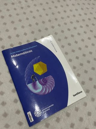 Libro de Matemáticas de 1º de Bachillerato