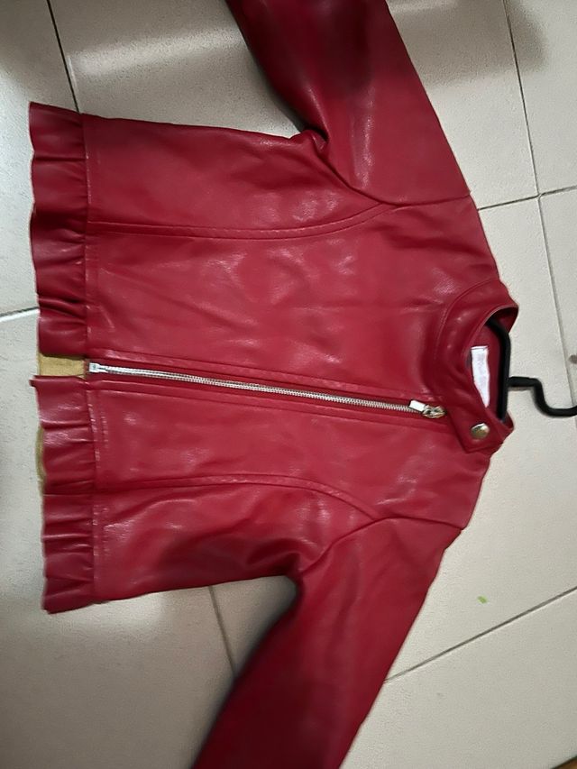 Chaqueta niña roja