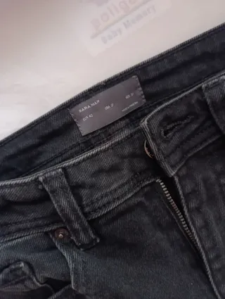 Vaqueros hombre gris oscuro con cremalleras