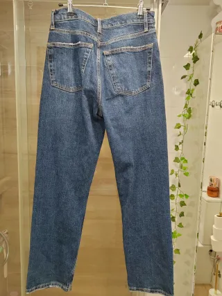 Pantalón vaquero Zara Mum Strass