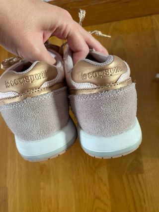 Zapatillas Le Coq Sportif Mujer Rosa y Dorado