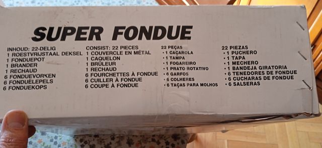 Set completo Super Fondue 22 pezzi