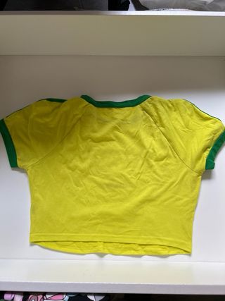Camiseta Crop Top Brasil Pindorama