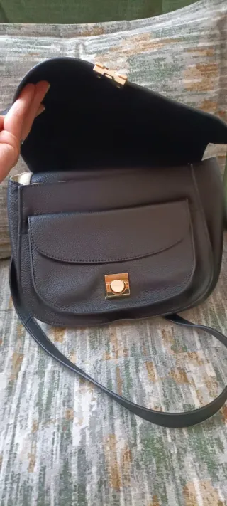Bolso Piel Massimo Dutti Negro