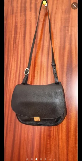 Bolso Piel Massimo Dutti Negro