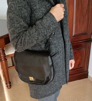 Bolso Piel Massimo Dutti Negro