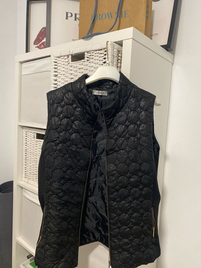 Chaleco acolchado negro