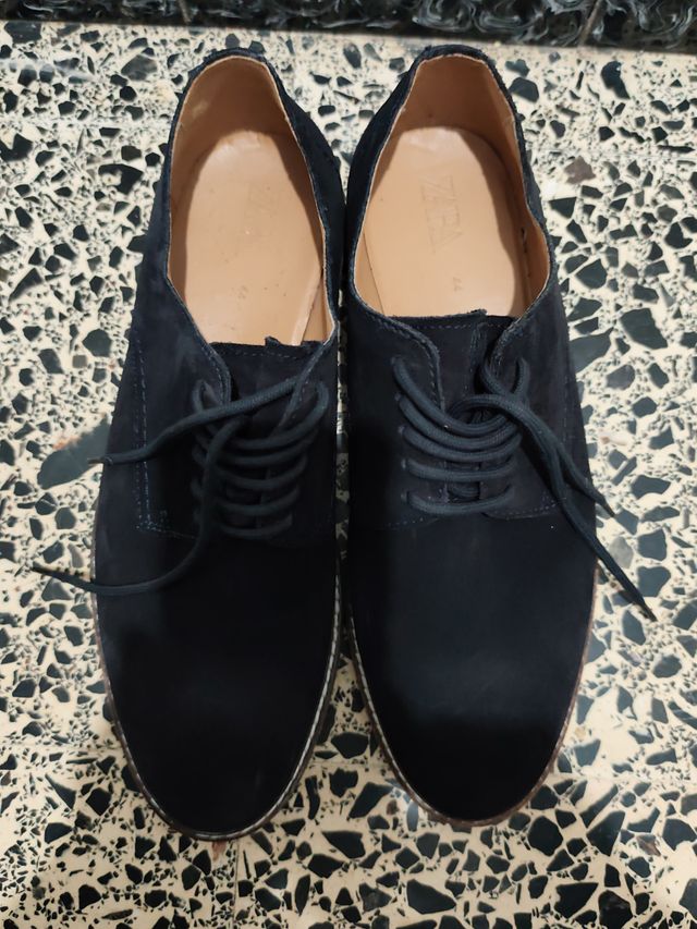 Zapatos ZARA Hombre Talla 44 Negro