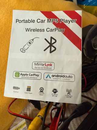 Pantalla Coche CarPlay GPS Cámara Trasera