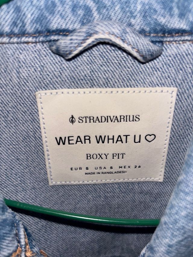 Chaqueta tejana Stradivarius Talla S