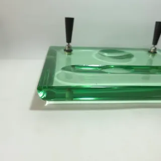 Porta Penne Vetro Smeraldo Pesante anni 50