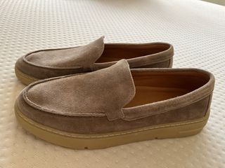 Zapatos de ante color beige/marrón