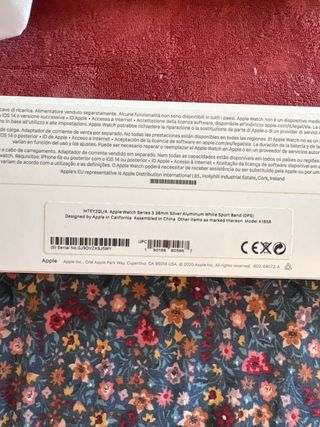 Apple Watch Series 3 38mm GPS Plata