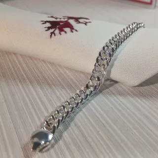 Bracciale da uomo placcato in argento 925