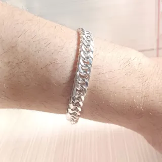 Pulsera chapada en Plata 925 Hombre