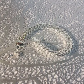 Pulsera chapada en Plata 925 Hombre