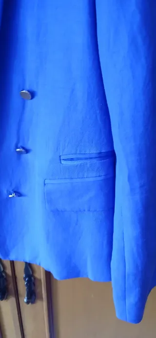Americana Mango Azul Talla M