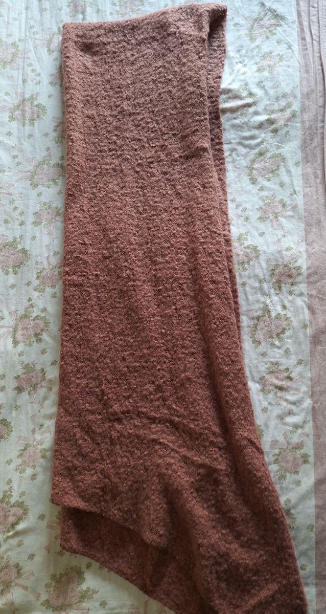 Maxi sciarpa rosa antico