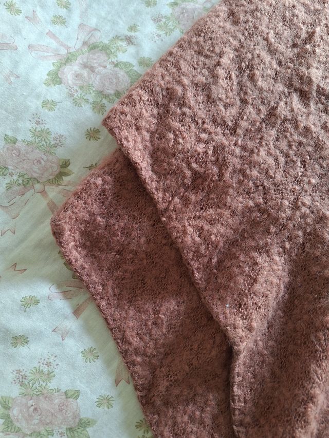 Maxi sciarpa rosa antico