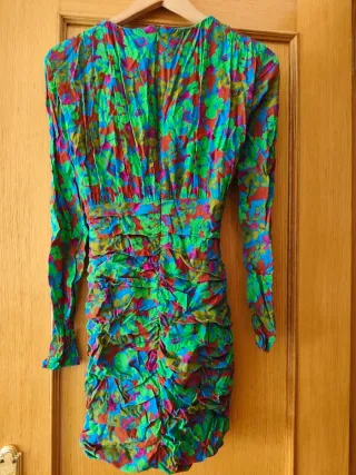 Vestido fiesta Zara floral XS