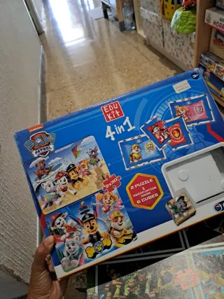 Paw Patrol Edu Kit 4 en 1 Puzzles