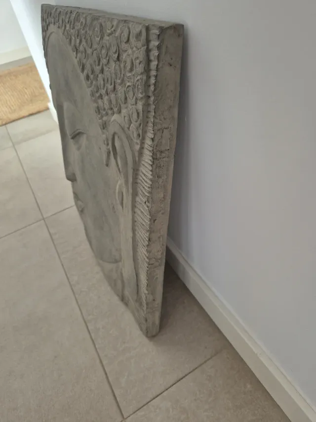 Cuadro Buda Piedra Gris