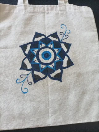 Bolsa Tote Pintada a Mano