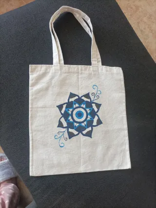 Bolsa Tote Pintada a Mano
