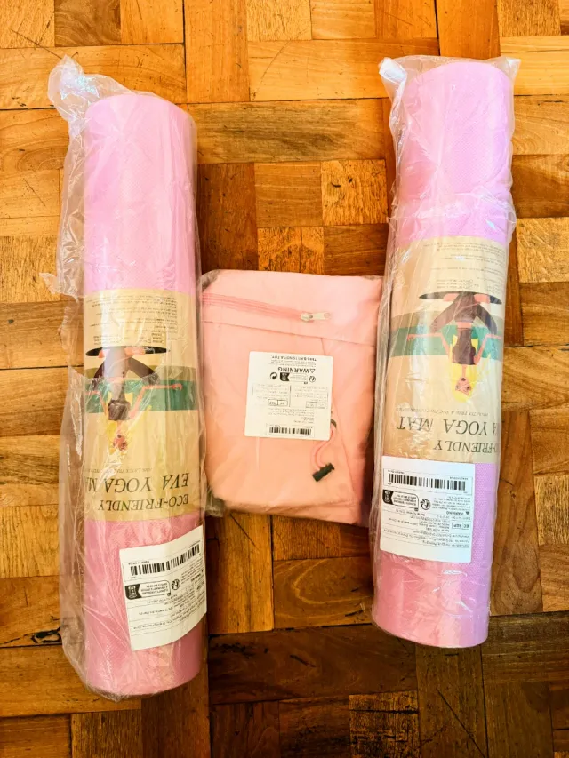 Tappetino Yoga Rosa + Porta Tappetino