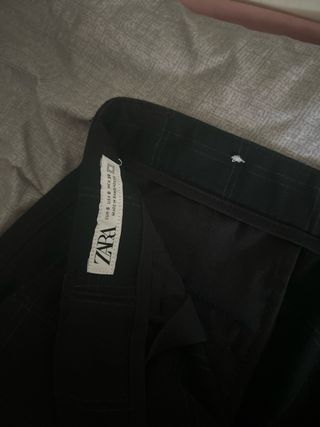 Pantalones de cuadros negros