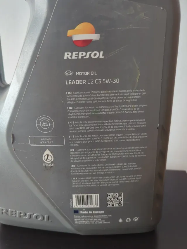 Aceite Repsol Leader C2 C3 5W-30 2.5L