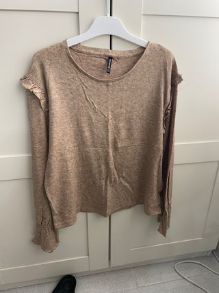 Jersey Stradivarius marrón talla L