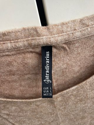 Jersey Stradivarius marrón talla L
