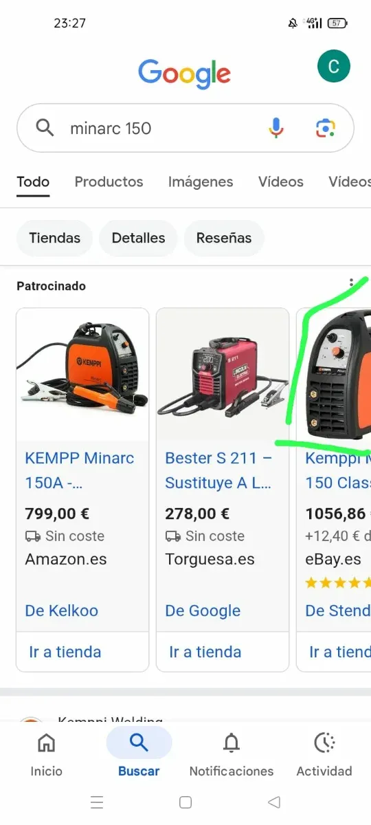 Soldador TIG Kemppi Minarc 150